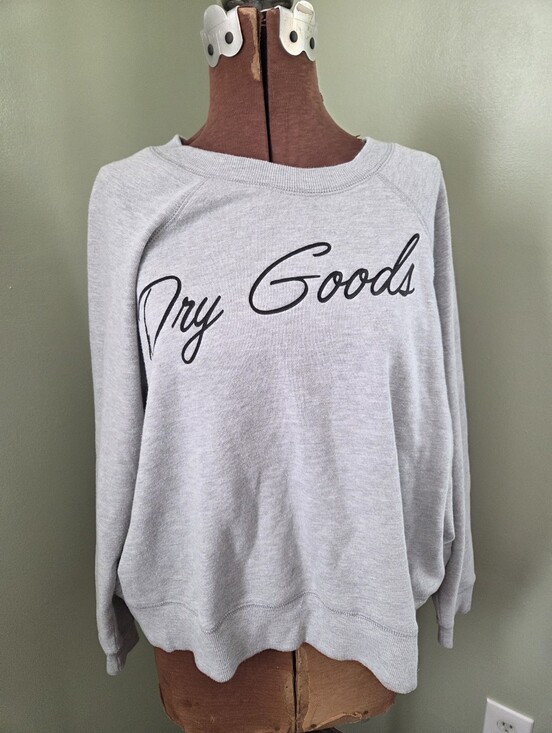 Dry Goods Tops - Dry Goods Womens Small Gray Logo Sweatshirt